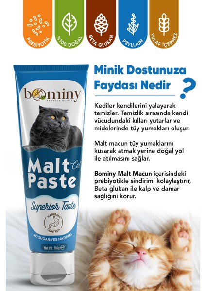 Kedi Maltpaste 100GR Kedi Tüy Yumağı Önleyici