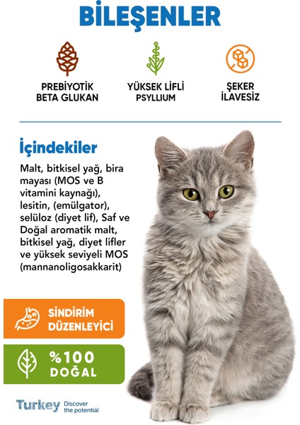 Kedi Maltpaste 100GR Kedi Tüy Yumağı Önleyici