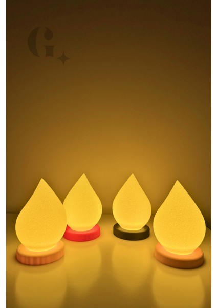Alev Figürlü Tealight LED Mum Lamba