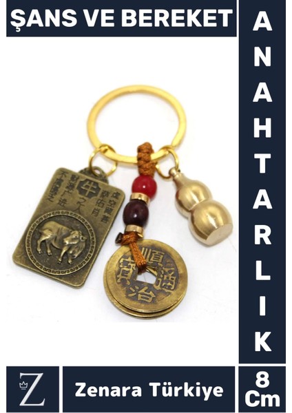 Premium Yüksek Kaliteli Dayanıklı Dekoratif Şık Özel Gün Hediyelik Şans ve Bereket Motif Anahtarlık