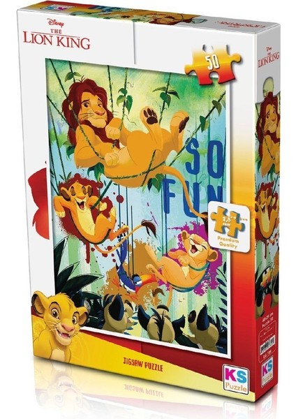 Lk 709 Puzzle 50 Parça/lıon Kıng Puzzle