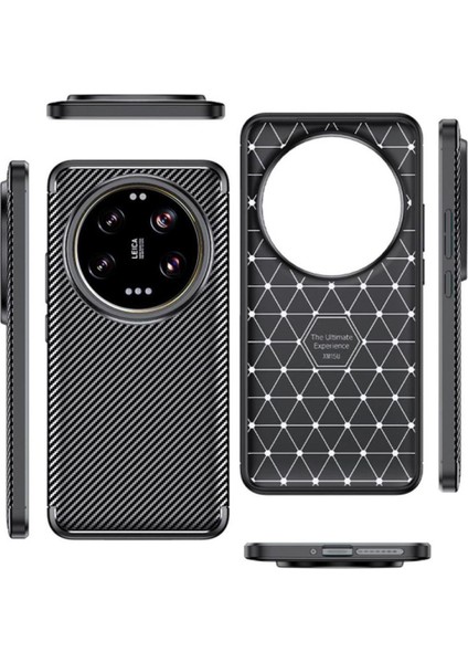 Xiaomi 15 Ultra Uyumlu Silikon Kılıf Karbon Desenli Darbe Emici Autofocus Tam Koruma Kapak fiyatları