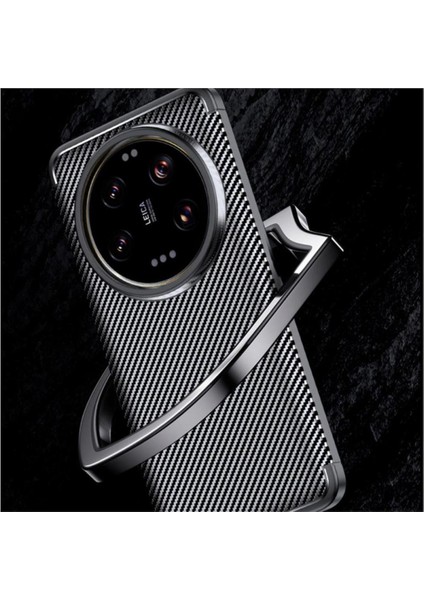 Xiaomi 15 Ultra Uyumlu Silikon Kılıf Karbon Desenli Darbe Emici Autofocus Tam Koruma Kapak modelleri