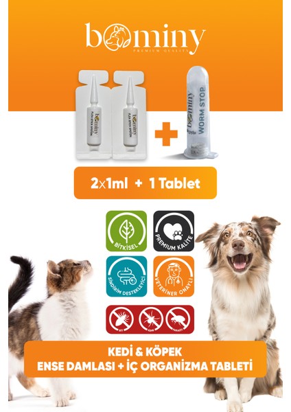 Kedi Köpek Iç Dış Parazit 3' Lü Avantaj Paket