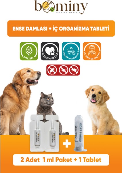 Kedi Köpek Iç Dış Parazit 3' Lü Avantaj Paket
