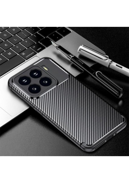 Xiaomi 15 Uyumlu Silikon Kılıf Karbon Desenli Darbe Emici Autofocus Tam Koruma Kapak fiyatları