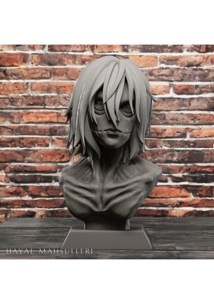 Attack On Titan Annie Leonhart Female Kadın Titan Figür Büst Anime Manga 15 cm