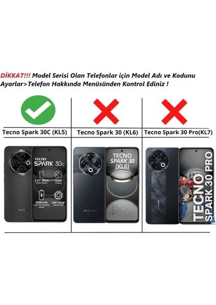 Tecno Spark 30C Uyumlu Şeffaf Silikon Kılıf - Kamera Korumalı Esnek Tam Koruma Kapak fiyatları