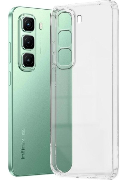 Infinix Hot 50 4g Uyumlu Şeffaf Silikon Kılıf - Kamera Korumalı Esnek Tam Koruma Kapak
