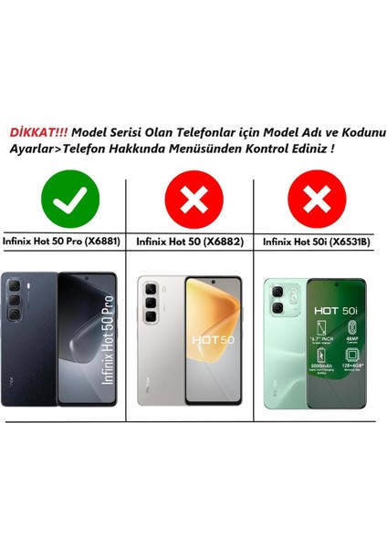 Infinix Hot 50 Pro 4g Uyumlu Şeffaf Silikon Kılıf - Kamera Korumalı Esnek Tam Koruma Kapak fiyatları