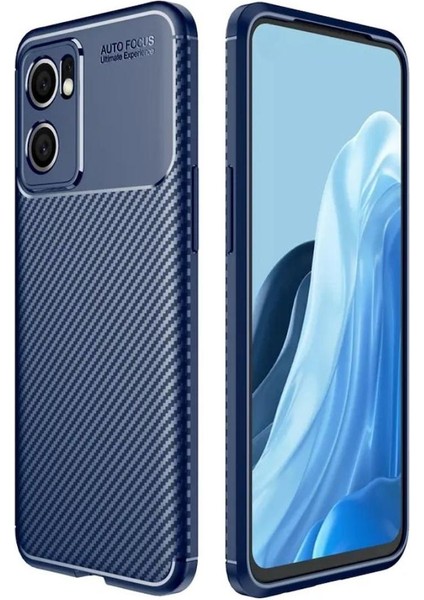 Oppo Reno 13F Uyumlu Silikon Kılıf Karbon Desenli Darbe Emici Autofocus Tam Koruma Kapak