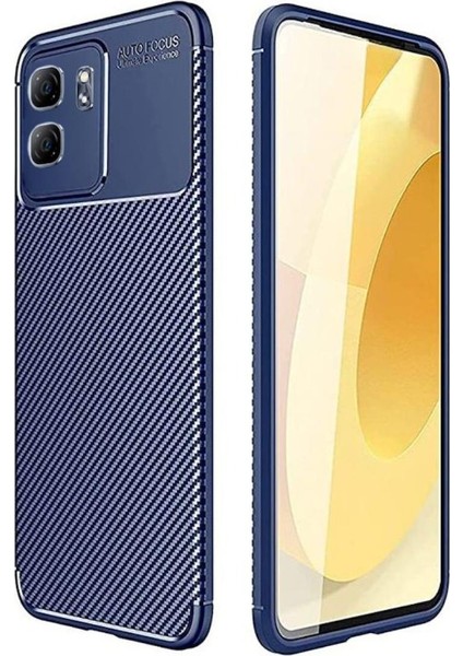 Infinix Smart 9 Uyumlu Silikon Kılıf Karbon Desenli Darbe Emici Autofocus Tam Koruma Kapak