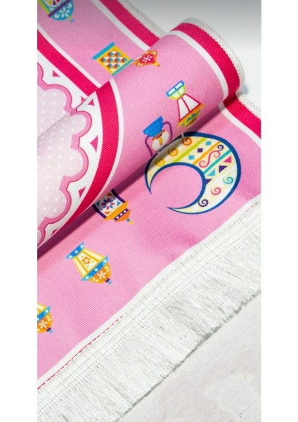 Dijital Baskıçocuk Seccade Pembe