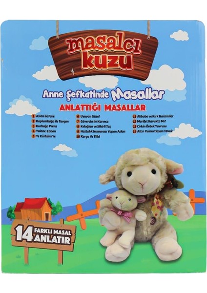 M-1117526-12 Türkçe Yavrulu Masal Anlatan Kuzu -Birliktoys