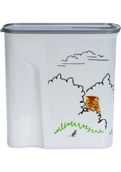 Kedi Maması Saklama Kabı 6l Zrnet