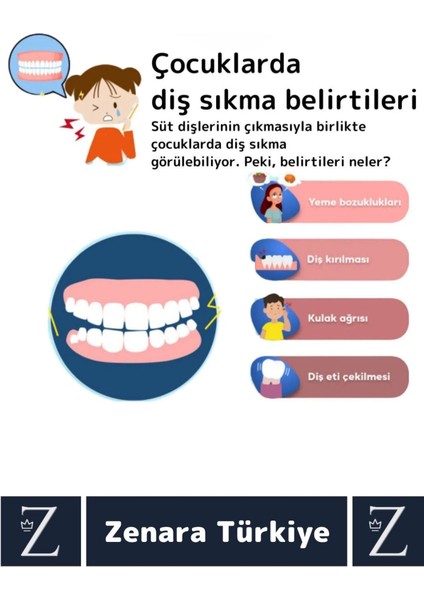 Diş Çene Sıkma Gıcırdatma Bruksizm Önleme Gece Plağı Uyku Aparatı Protez Kap Hediyeli 4 Adet