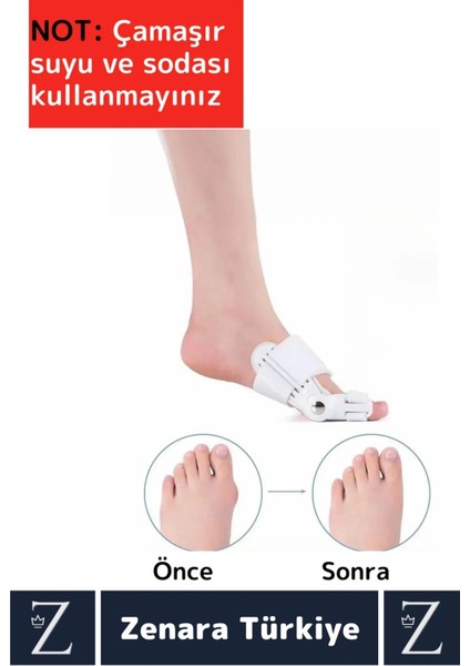 Premium Sağ Sol Her Iki Ayak Için Uyumlu Yıkanıp Kolay Temizlenir Baş Parmak