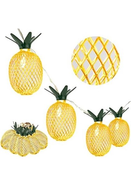 Dekoratif Pilli Pineapple Ananas Pilli Şerit LED Işık (1 Metre) (4767) - AGT2418-3030