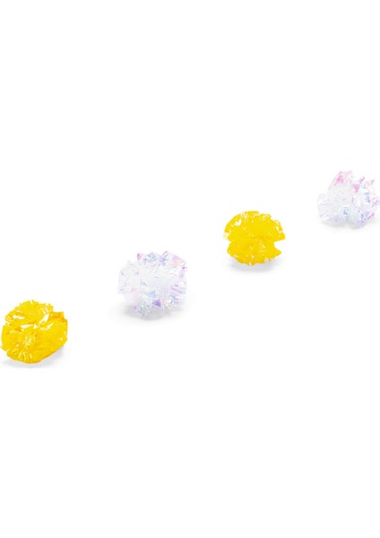 Yavru Kedi Oyuncağı, Hışırtılı Top, 4 Adet, 5cm Zrnet