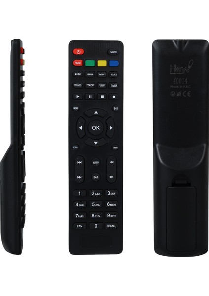 Mersat Star/yumatu Hd/cıtybox Hd/mersat Margınal Uydu Kumandası Pause Kırmızı (40014 - AGT3090-9543