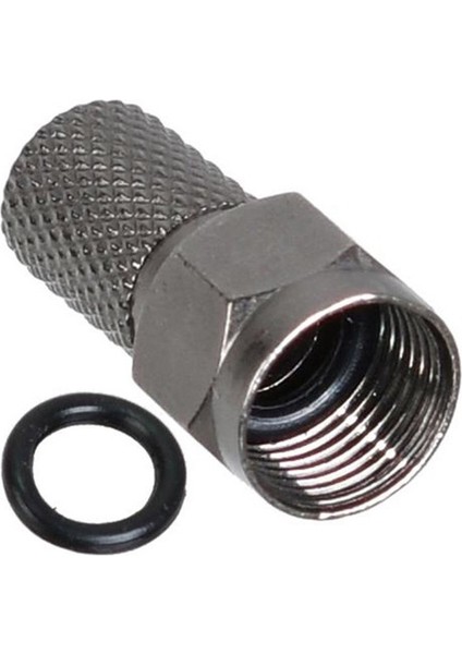 Rg6/u6 22 mm Siyah Contalı F Konnektör (100LÜ Poşet) (4767) - AGT7824-8664