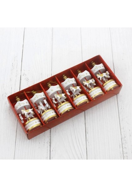 Dekoratif 6'li Beyaz Mini Atlı Karınca - AGT3684-3829