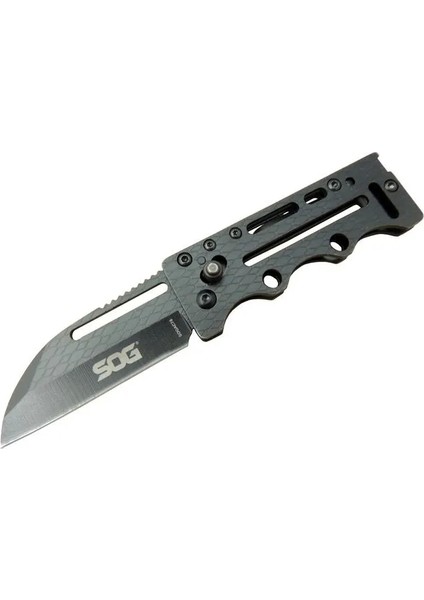 Sog AC78 Siyah Yaprak Kamp Çakı 145 cm - Metal Sap Kılıflı - AGT8183-3504