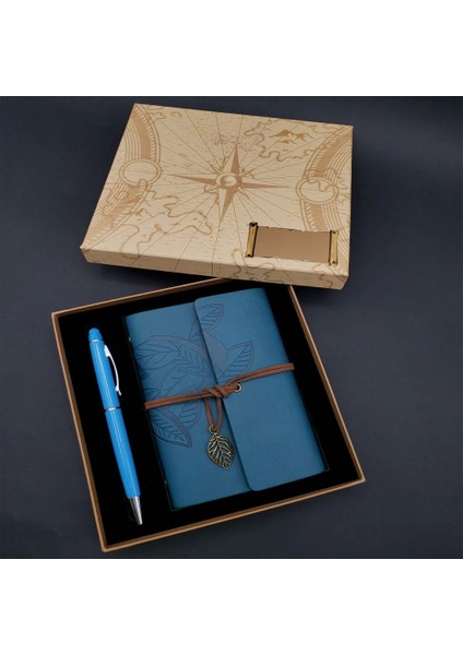 Defter Kalem Mavi Set - AGT3292-7063
