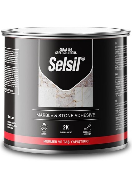 Selsil Mermer - Taş Teneke Seramik Yapıştırıcı 250GR (4767) - AGT9291-5918