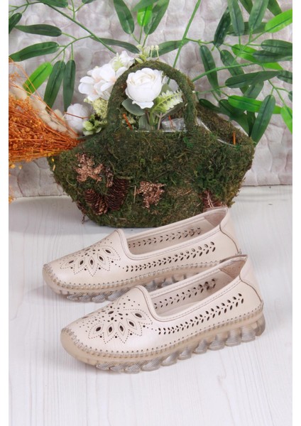 0001-L Anatomik Yumuşak Lazer Baskılı Hakiki Deri Kadın Ayakkabı fırsatları