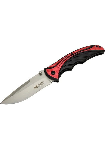 Handsome 455 Kırmızı Kamp Çakı 21CM - Yarı Otomatik Kemerlikli - AGT3803-2016