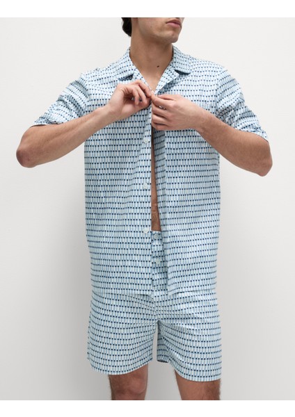 Saf Pamuklu Pijama Takımı
