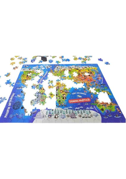 260 Parça Dev Dünya Haritası Puzzle