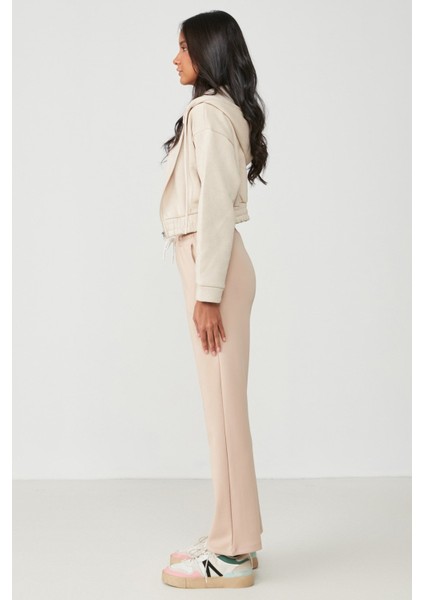 Wide Leg Ispanyol Paça Eşofman Altı 736 Sütlü Kahve fiyatları