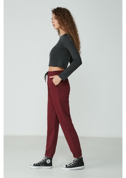 Basic Jogger Eşofman Altı 734 Bordo modelleri