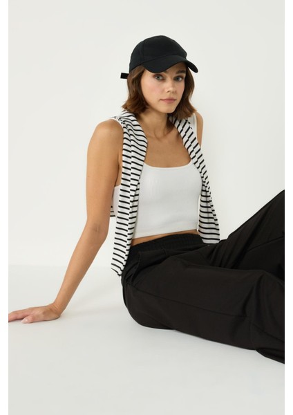 Kadın Dikiş Detaylı Palazzo Eşofman Altı 746 Siyah fiyatları