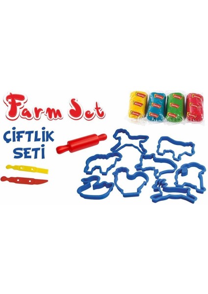 ERN-588 Heroes Orta Kutulu Çiftlik Oyun Hamuru Seti