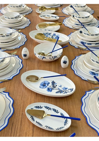 Yemek Takımı 159 Parça 12 Kişilik Blue Violet modelleri