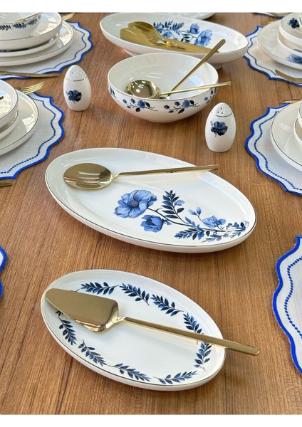 Yemek Takımı 158 Parça 12 Kişilik Blue Violet Gold indirimleri