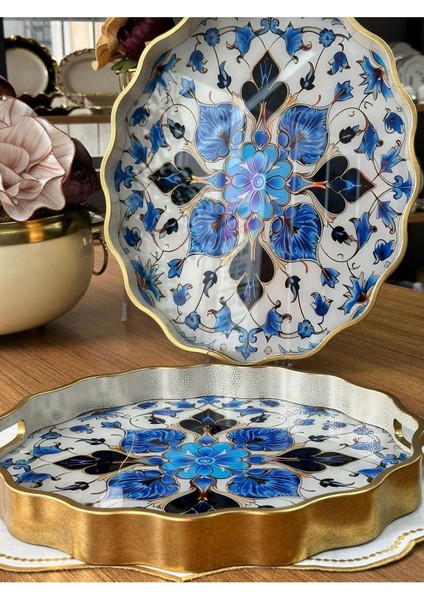 Arora 2'li Oval Ahşap Tepsi modelleri