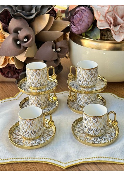 Türk Kahve Fincanı Nomi 6 Kişilik 12 Parça