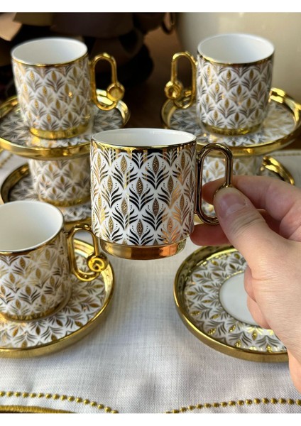 Türk Kahve Fincanı Nomi 6 Kişilik 12 Parça