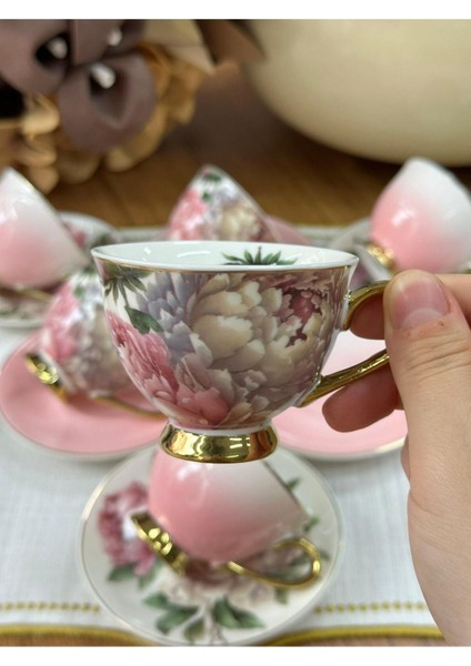 Türk Kahve Fincanı Garden 6 Kişilik 12 Parça fırsatları