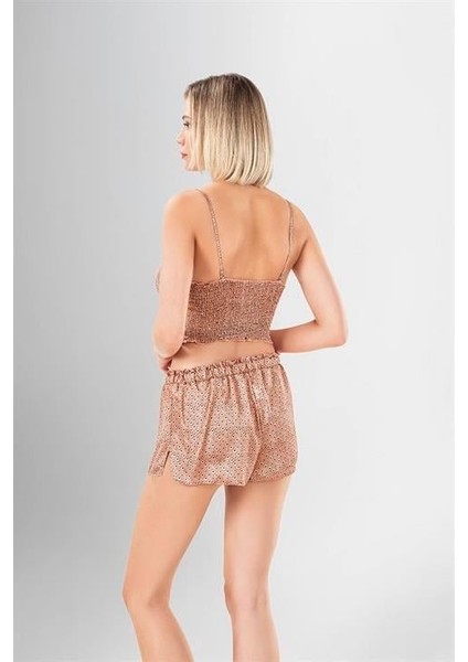 Aria's Closet 3'lü Şort Takımı Desenli