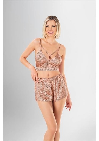 Aria's Closet 3'lü Şort Takımı Desenli