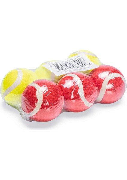 Köpek Oyuncağı, Tenis Topları, Kırmızı/sarı, 6 Adet, 6,5cm fırsatları