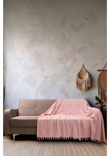 Pamuklu Kaymaz Koltuk Çekyat Örtüsü&koltuk Şalı 170X210