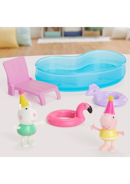 Peppa Pıg Anılar Oyun Seti Peppa's Pool Party Set F9511