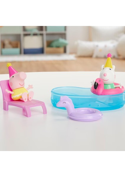 Peppa Pıg Anılar Oyun Seti Peppa's Pool Party Set F9511