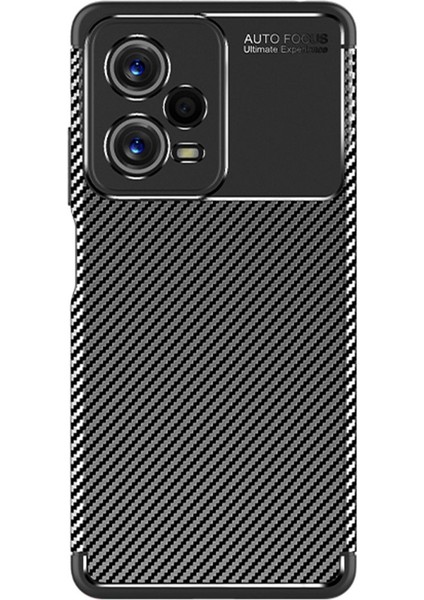 Xiaomi Redmi Note 12 5g Kılıf Focus Karbon Silikon - Siyah Glstd
